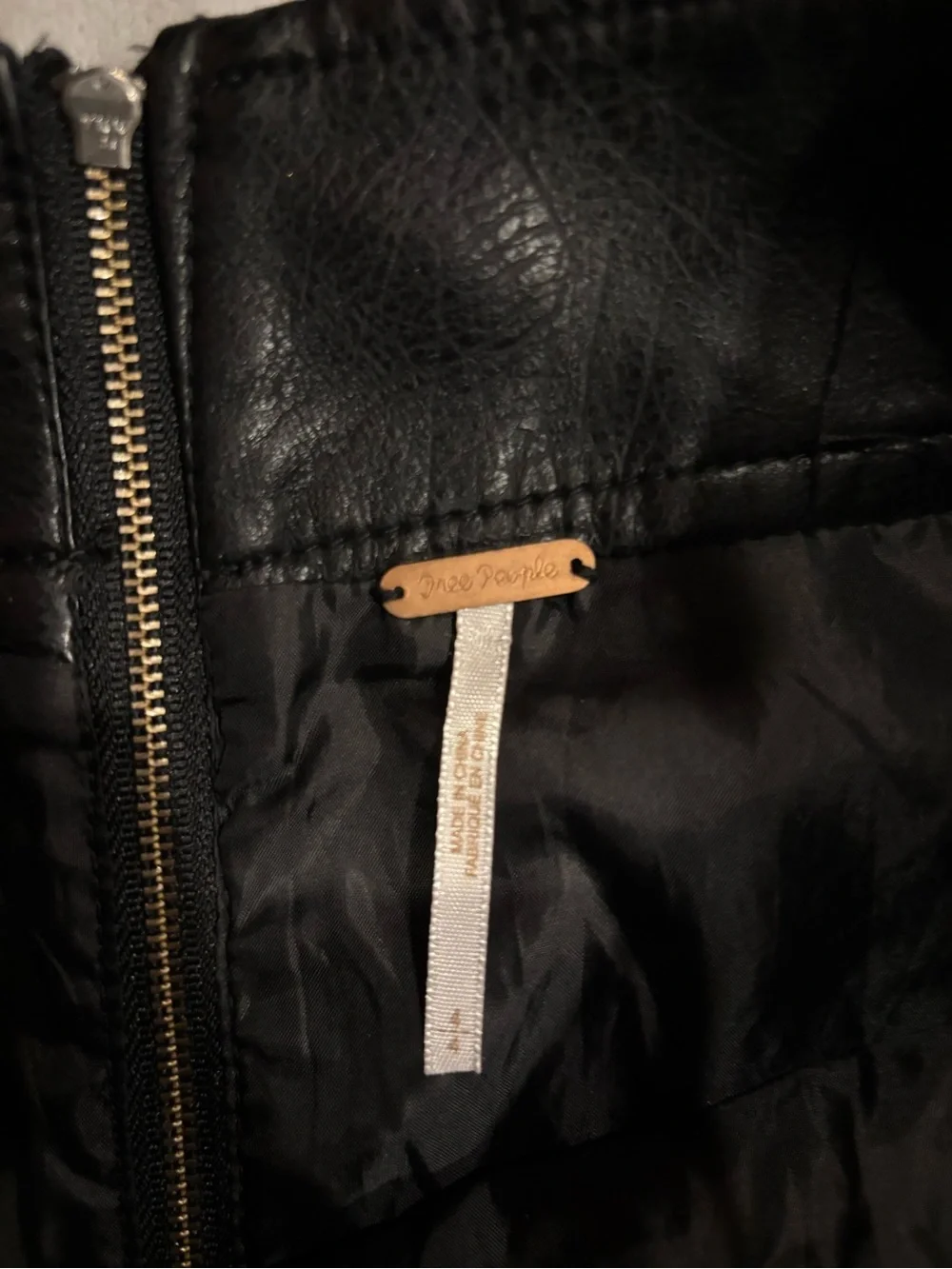 Free People black leather